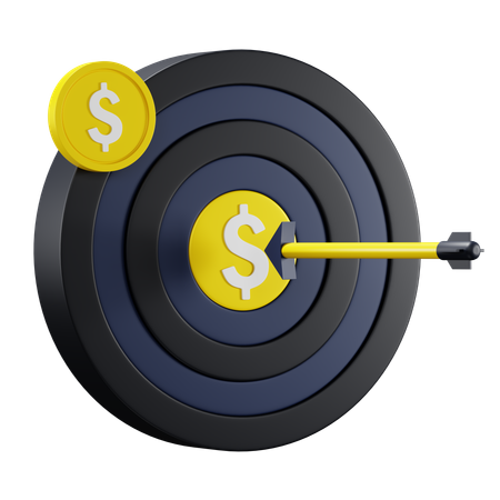 Alvo de economia  3D Icon