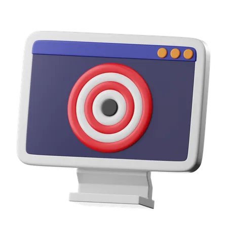 Alvo de mercado  3D Icon