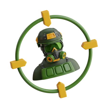 Alvo de paintball  3D Icon