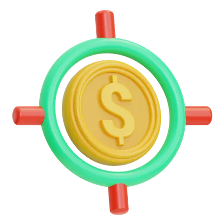 Meta do dólar  3D Icon