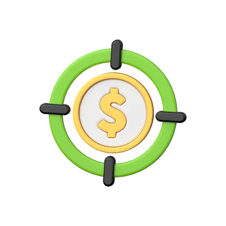 Meta financeira  3D Icon