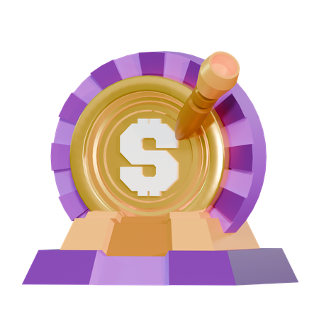 Meta financeira  3D Icon