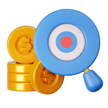 Meta financeira  3D Icon