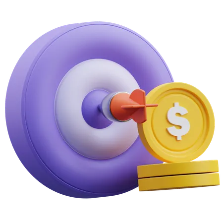 Meta financeira  3D Icon