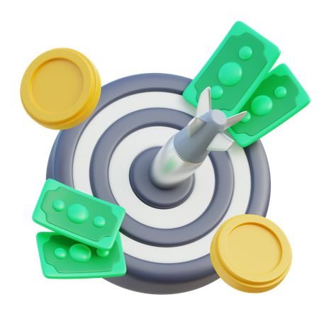 Meta financeira  3D Icon