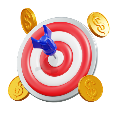 Meta financeira  3D Icon