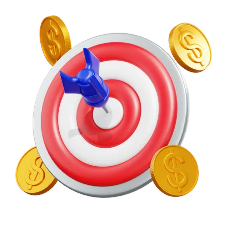 Meta financeira  3D Icon