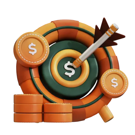 Meta financeira  3D Icon