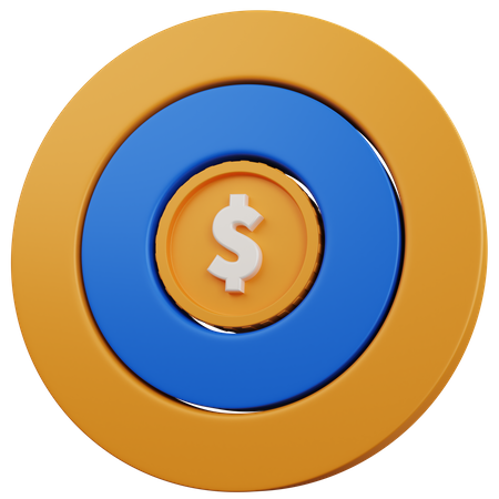 Meta financeira  3D Icon