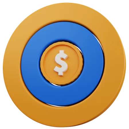 Meta financeira  3D Icon