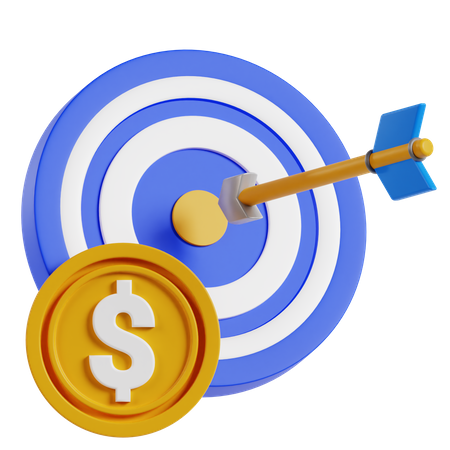 Meta financeira  3D Icon