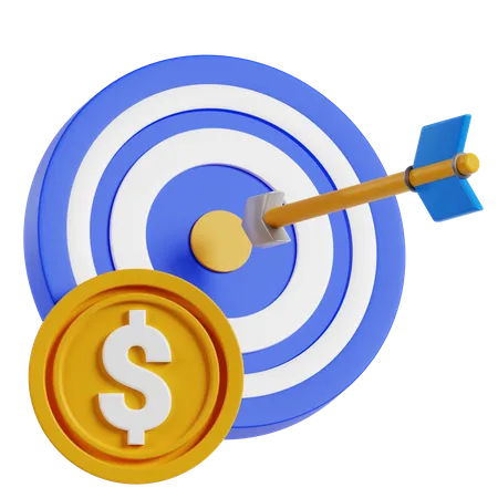 Meta financeira  3D Icon