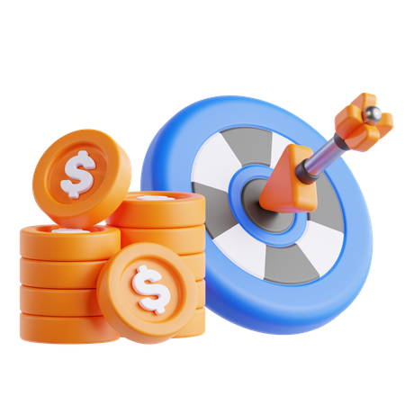 Meta financeira  3D Icon