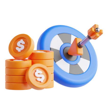 Meta financeira  3D Icon