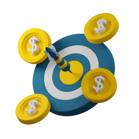 Meta financeira  3D Icon