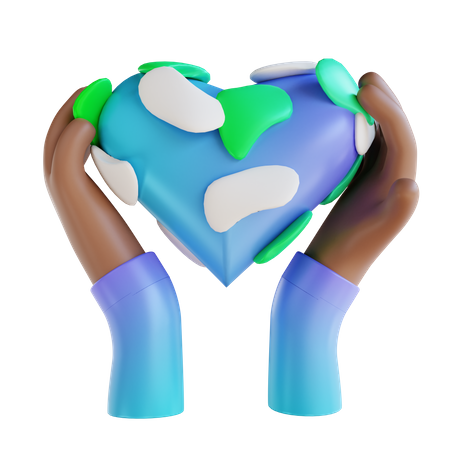 Amar la tierra  3D Icon