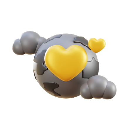 Amar la tierra  3D Icon