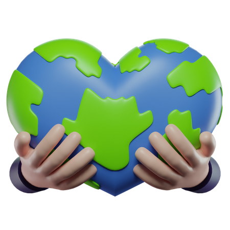 Amar la tierra  3D Icon