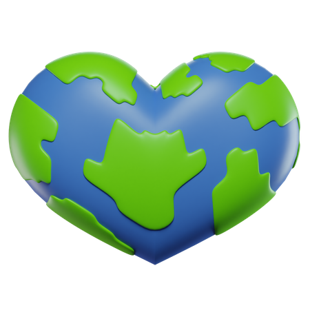 Amar la tierra  3D Icon