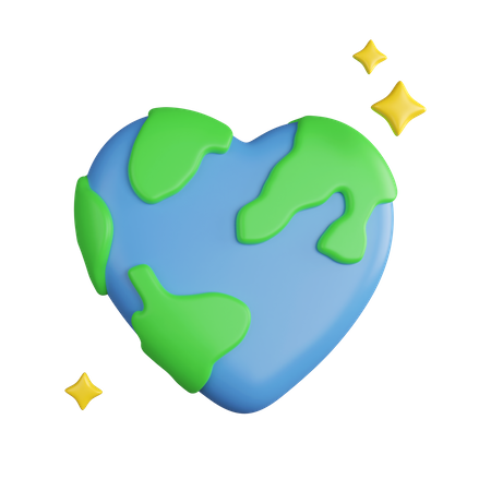 Amar la tierra  3D Icon