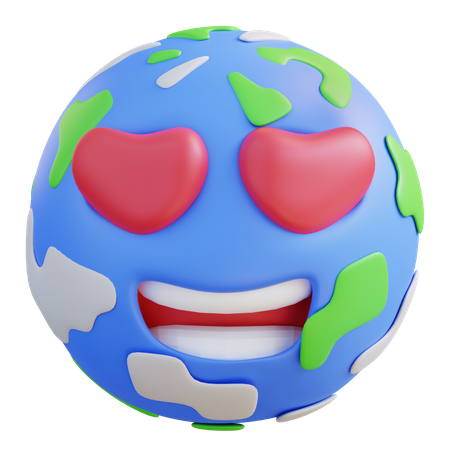 Amar la tierra  3D Icon