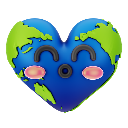 Amar la tierra  3D Icon