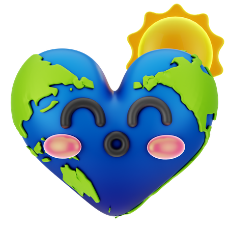 Amar la tierra  3D Icon