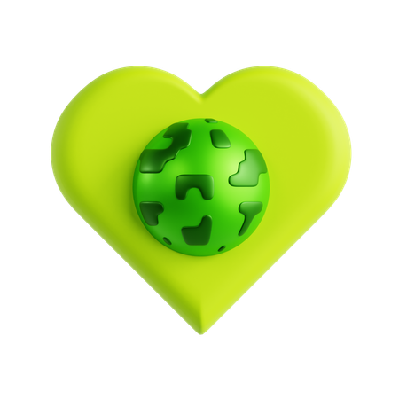 Amar la tierra  3D Icon