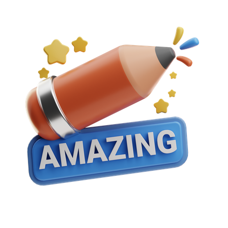 Amazing Pencil  3D Icon