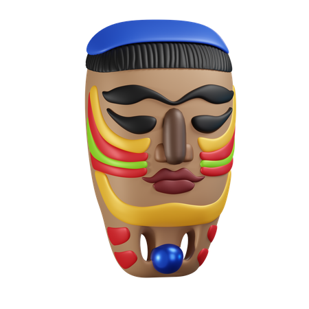 Amazon Mask  3D Illustration