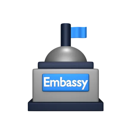 Ambassade  3D Icon