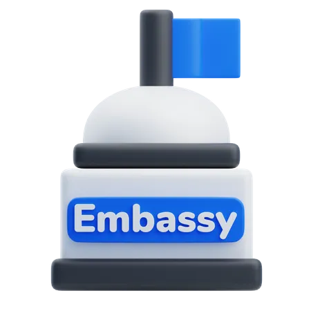 Ambassade  3D Icon