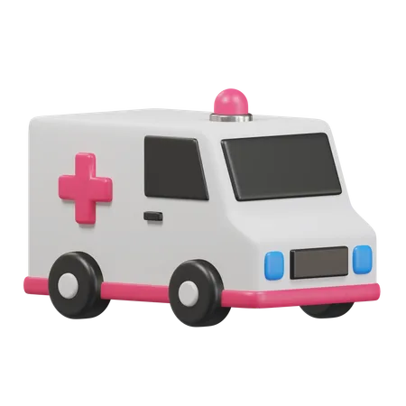 Ambulance 3 D Illustration 3D Icon
