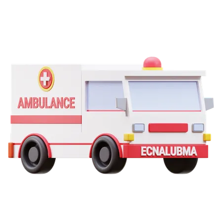 3 D Ambulance Icon 3D Icon