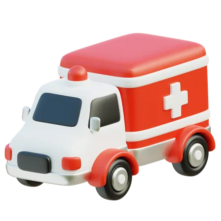3 D Ambulance Icon 3D Icon