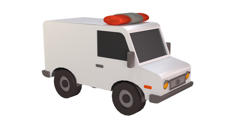 救急車  3D Icon