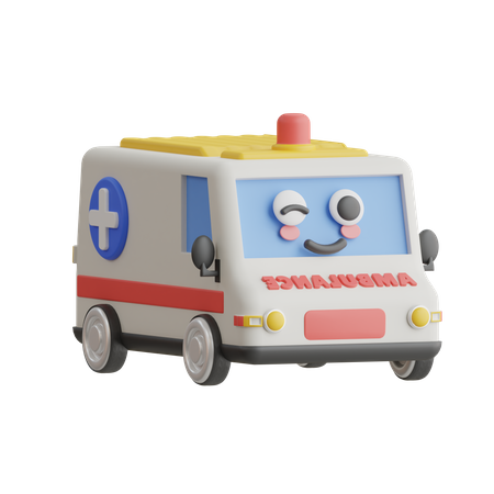 Ambulance  3D Icon