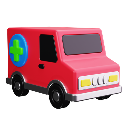 Ambulance  3D Icon