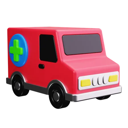 Ambulance  3D Icon