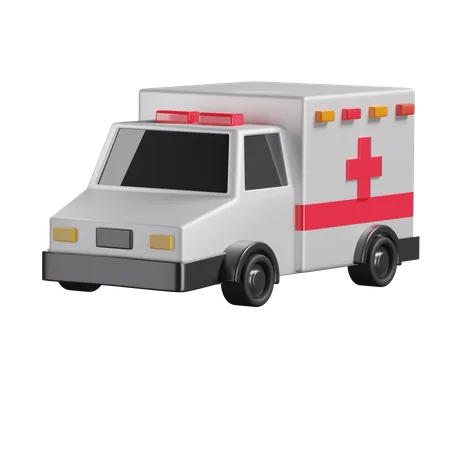 Ambulance  3D Illustration