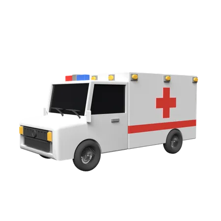 Ambulance  3D Illustration