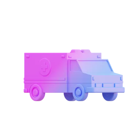 Ambulance  3D Illustration