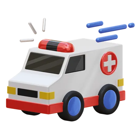 Ambulance  3D Illustration