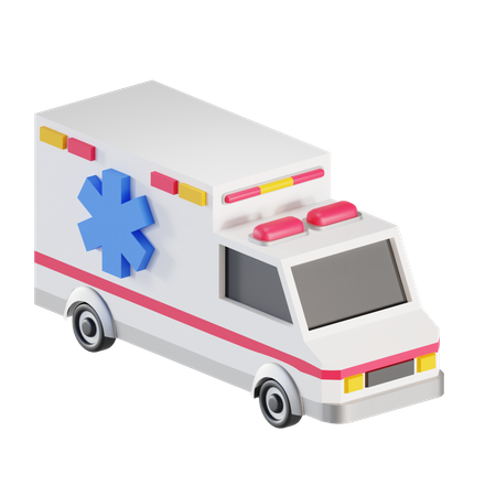 Ambulance  3D Illustration