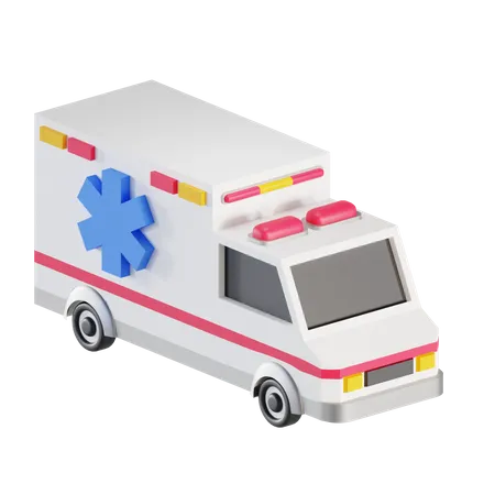 Ambulance  3D Illustration