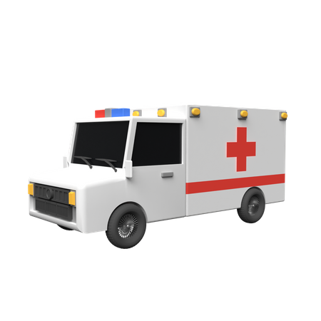 Ambulance 3D Illustration