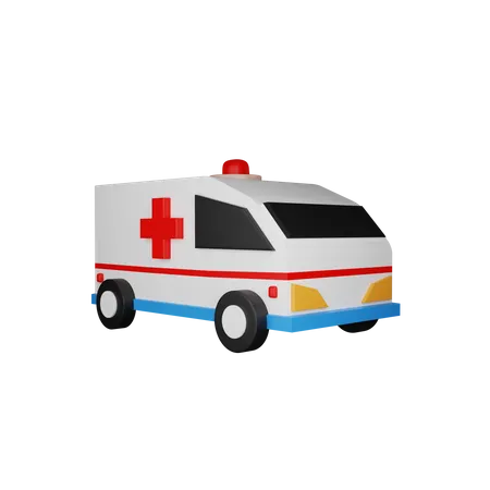Ambulance  3D Illustration