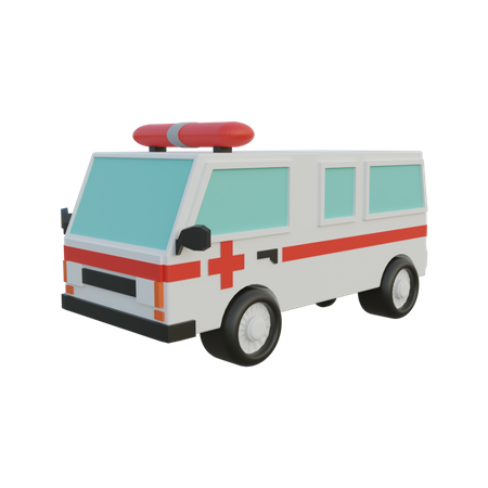 Ambulance 3D Illustration