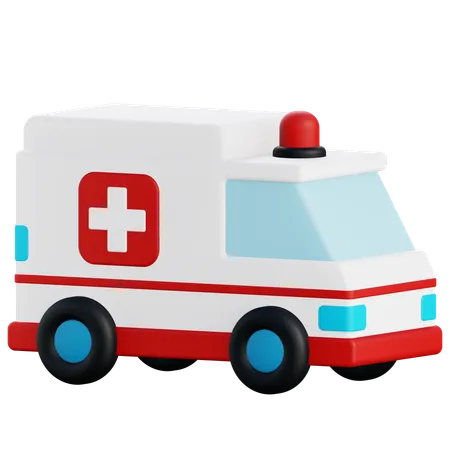 3 D Render Of Ambulance 3D Icon
