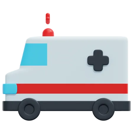 Ambulance 3D Icon